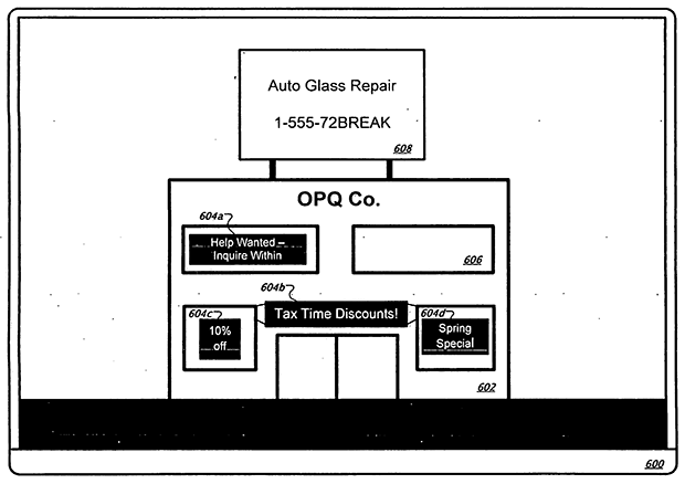Google Patent on Claiming Real Esteate in 3D mapping environments